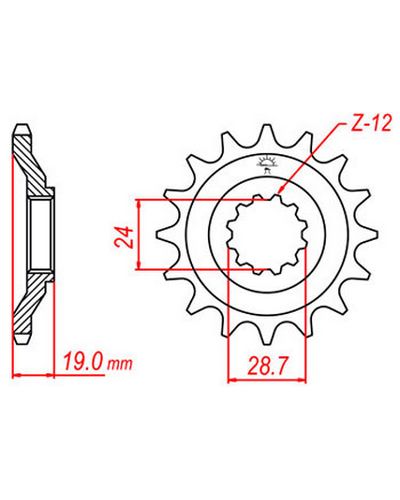 Pignon Moto JT SPROCKETS Pignon JTF526.15