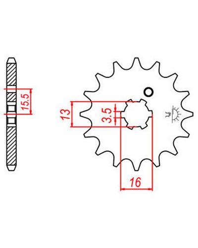 Pignon Moto JT SPROCKETS Pignon JTF542.15