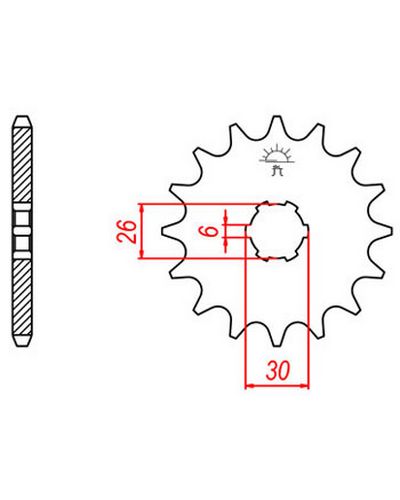 Pignon Moto JT SPROCKETS Pignon JTF568.16 Pignon Moto JT SPROCKETS Pignon JTF568.16