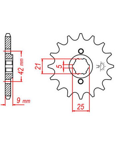 Pignon Moto JT SPROCKETS Pignon JTF576.15