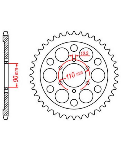 Couronne Moto JT SPROCKETS 