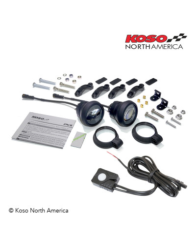 Accessoires Feux Moto KOSO Kit phares anti-brouillard LED KOSO Aurora