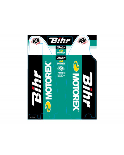 Stickers Déco Moto KUTVEK Kit de déco de fourche Bihr/Motorex KUTVEK YAMAHA YZ-YZF-WRF