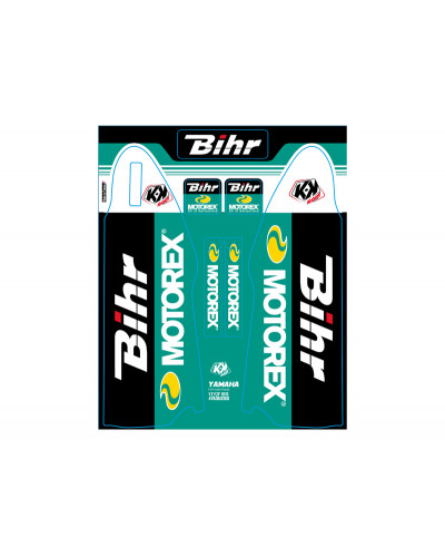 Stickers Déco Moto KUTVEK Kit de déco de fourche Bihr/Motorex KUTVEK YAMAHA YZF 250