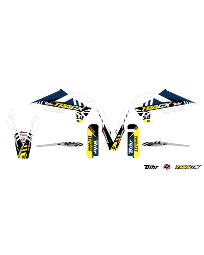 KIT STICKERS KUTVEK Kit déco KUTVEK Tracx blanc Husqvarna TE/FE