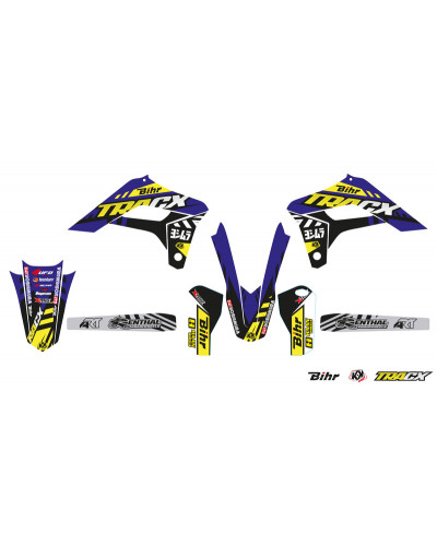 KIT STICKERS KUTVEK Kit déco KUTVEK Tracx bleu Sherco SE-R/SEF-R