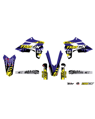 KIT STICKERS KUTVEK Kit déco KUTVEK Tracx bleu Sherco