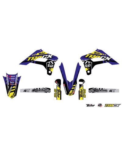 KIT STICKERS KUTVEK Kit déco KUTVEK Tracx bleu Sherco