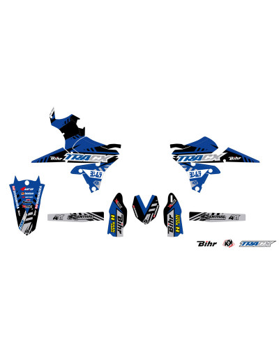 KIT STICKERS KUTVEK Kit déco KUTVEK Tracx bleu Yamaha YZ250F