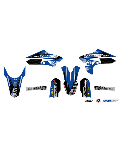 KIT STICKERS KUTVEK Kit déco KUTVEK Tracx bleu Yamaha YZ65