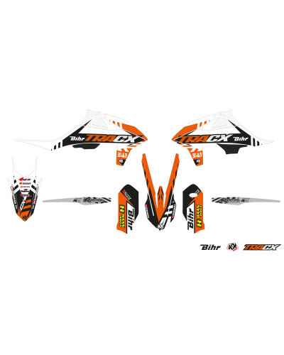 KIT STICKERS KUTVEK Kit déco KUTVEK Tracx orange KTM EXC/EXC-F