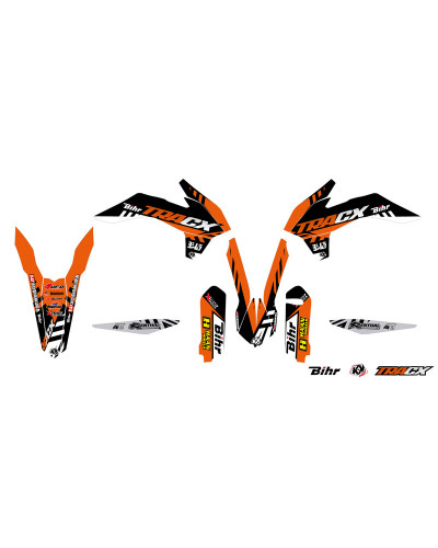 KIT STICKERS KUTVEK Kit déco KUTVEK Tracx orange KTM SX/SX-F