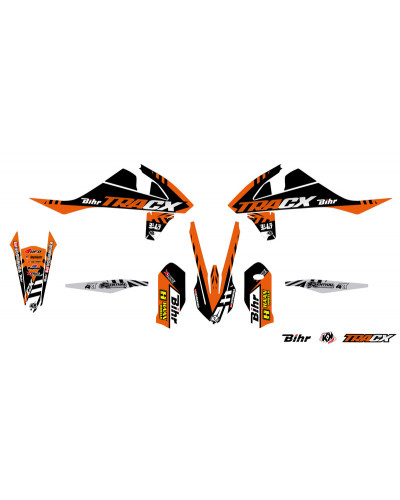 KIT STICKERS KUTVEK Kit déco KUTVEK Tracx orange KTM SX/SX-F