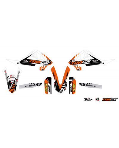 KIT STICKERS KUTVEK Kit déco KUTVEK Tracx orange KTM SX65