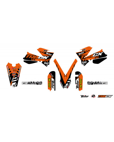 KIT STICKERS KUTVEK Kit déco KUTVEK Tracx orange KTM SX85