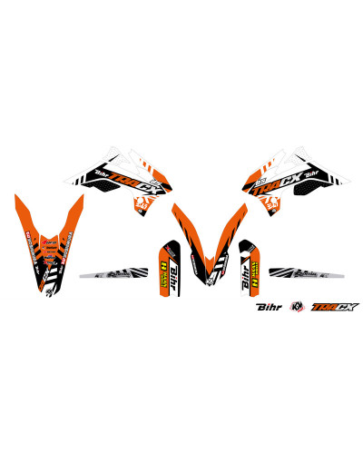 KIT STICKERS KUTVEK Kit déco KUTVEK Tracx orange KTM SX85