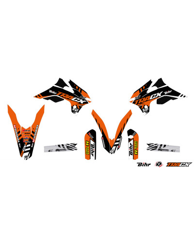 KIT STICKERS KUTVEK Kit déco KUTVEK Tracx orange KTM SX85