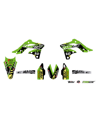 KIT STICKERS KUTVEK Kit déco KUTVEK Tracx vert Kawasaki KX250F