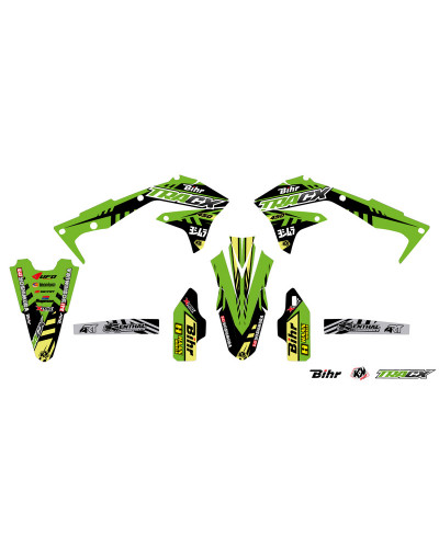 KIT STICKERS KUTVEK Kit déco KUTVEK Tracx vert Kawasaki KX450F