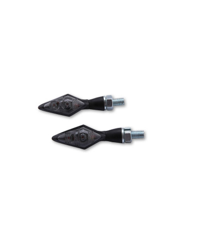 Clignotants Moto LED HIGHSIDER Clignotant LED HIGHSIDER Pen Head Double 3en1 - clignotant/feu stop/feu de position arrière (par pai