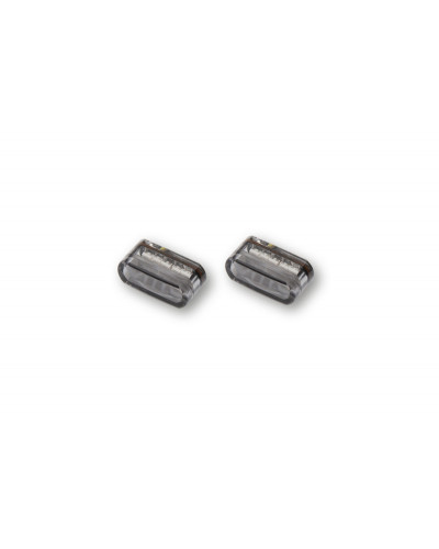 Clignotants Moto LED HIGHSIDER Clignotant LED HIGHSIDER smart Module 1 homologué - verre fumé - la paire
