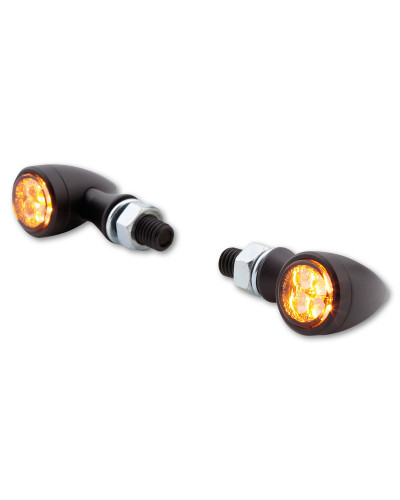Clignotants Moto LED HIGHSIDER Clignotant LED HIGHSIDER smart Sixteen Bullet homologué - verre fumé - la paire Clignotants Moto LED HIGHSIDER Clignotant LED HIGHSIDER smart Sixteen Bullet homologué - verre fumé - la paire