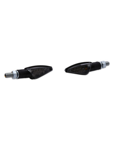 Clignotants Moto LED HIGHSIDER Clignotant LED HIGHSIDER smart Toledo homologué - verre fumé - la paire Clignotants Moto LED HIGHSIDER Clignotant LED HIGHSIDER smart Toledo homologué - verre fumé - la paire