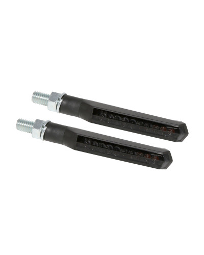Clignotants Moto LED HIGHSIDER Clignotant séquentiel LED HIGHSIDER smart Run-TS homologué - verre fumé - la paire Clignotants Moto LED HIGHSIDER Clignotant séquentiel LED HIGHSIDER smart Run-TS homologué - verre fumé - la paire
