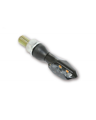 Clignotants Moto LED HIGHSIDER Clignotants LED HIGHSIDER pro - Sonic-X2 - noir/fumé - homologué E - la paire