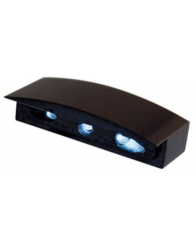 Support Plaque Immatriculation Moto LED HIGHSIDER Éclairage de plaque LED HIGHSIDER smart Micro avec boîtier aluminium - noir - à l'unité