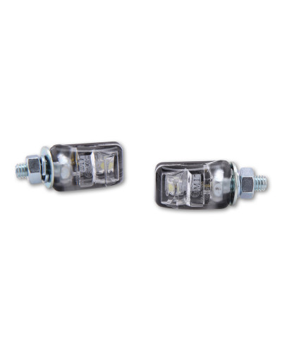 Support Plaque Immatriculation Moto LED HIGHSIDER Éclairage de plaque LED HIGHSIDER smart Picco - noir - la paire Support Plaque Immatriculation Moto LED HIGHSIDER Éclairage de plaque LED HIGHSIDER smart Picco - noir - la paire