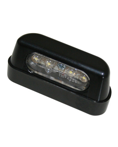 Support Plaque Immatriculation Moto LED HIGHSIDER Éclairage de plaque LED HIGHSIDER smart plastique ABS - noir - à l'unité