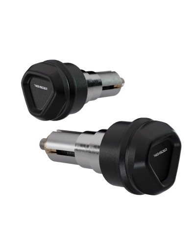 LED HIGHSIDER Embouts de guidon HIGHSIDER pro Ventura-LS noir