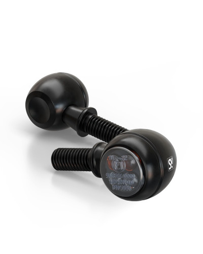 Clignotants Moto LED HIGHSIDER Feu arrière/clignotant HIGHSIDER smart Circula-S 3en1 homologué - verre fumé - la paire