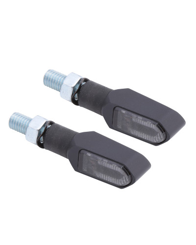 Clignotants Moto LED HIGHSIDER Feu arrière/clignotant LED HIGHSIDER smart Namiko-TS 3en1 homologué - verre fumé - la paire