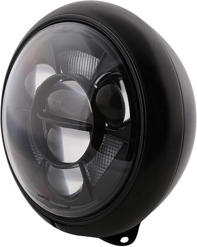 Accessoires Feux Moto LED HIGHSIDER Feu avant LED HIGHSIDER HD-Style type 11 - montage inférieur