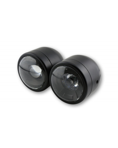 Accessoires Feux Moto LED HIGHSIDER Feu avant LED HIGHSIDER smart Twin - fixation latérale - homologué E - noir - à l'unité Accessoires Feux Moto LED HIGHSIDER Feu avant LED HIGHSIDER smart Twin - fixation latérale - homologué E - noir - à l'unité