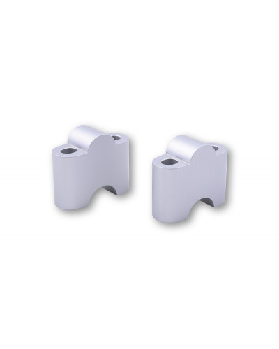 LED HIGHSIDER Réhausses de pontet de guidon HIGHSIDER pro 35mm - argent LED HIGHSIDER Réhausses de pontet de guidon HIGHSIDER pro 35mm - argent