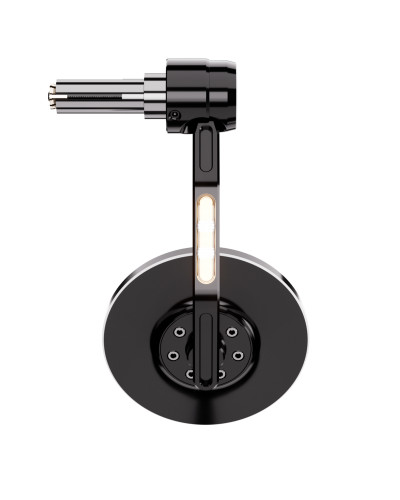 Rétroviseur Moto Universel LED HIGHSIDER Rétroviseur d'embout de guidon HIGHSIDER pro Conero avec clignotant LED - noir - l'unité Rétroviseur Moto Universel LED HIGHSIDER Rétroviseur d'embout de guidon HIGHSIDER pro Conero avec clignotant LED - noir - l'unité