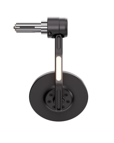 Rétroviseur Moto Universel LED HIGHSIDER Rétroviseur d'embout de guidon HIGHSIDER pro Conero - noir