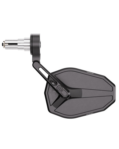 Rétroviseur Moto Universel LED HIGHSIDER Rétroviseur d'embout de guidon HIGHSIDER pro Victory-Slim court - noir -