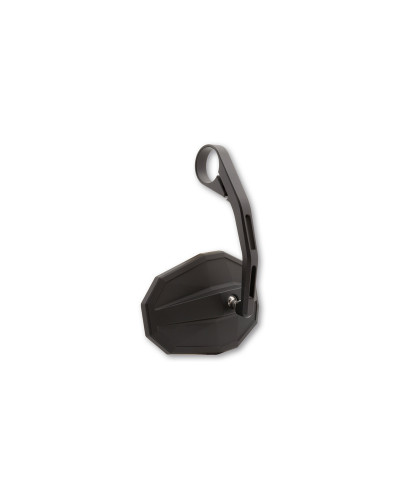 Rétroviseur Moto Universel LED HIGHSIDER Rétroviseur d'embout de guidon HIGHSIDER smart Straight long - noir