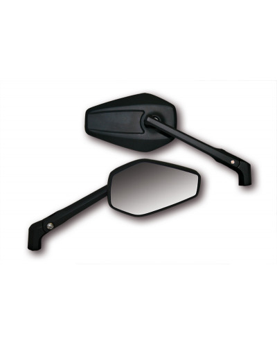 Rétroviseur Moto Universel LED HIGHSIDER Rétroviseur de guidon HIGHSIDER smart Booster 2 - noir