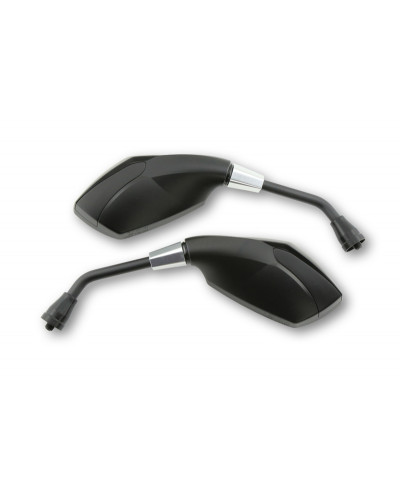 Rétroviseur Moto Universel LED HIGHSIDER Rétroviseur de guidon HIGHSIDER smart Ravenna - noir Rétroviseur Moto Universel LED HIGHSIDER Rétroviseur de guidon HIGHSIDER smart Ravenna - noir