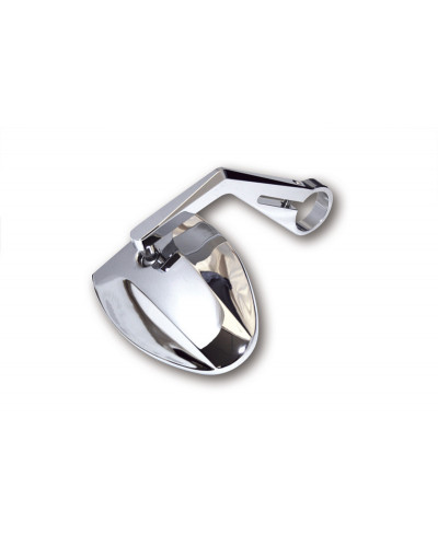 Rétroviseur Moto Universel LED HIGHSIDER Rétroviseur embout de guidon HIGHSIDER Ferrara 2 - à l'unité