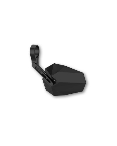 Rétroviseur Moto Universel LED HIGHSIDER Rétroviseur embout de guidon HIGHSIDER Stealth-X5 court - à l'unité