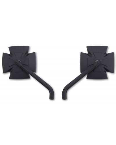 Rétroviseur Moto Universel LED HIGHSIDER Rétroviseur HIGHSIDER Iron Cross - par paire