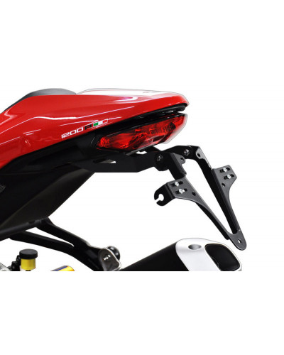 Support Plaque Immatriculation Moto LED HIGHSIDER Support de plaque HIGHSIDER - Ducati Monster 1200 R