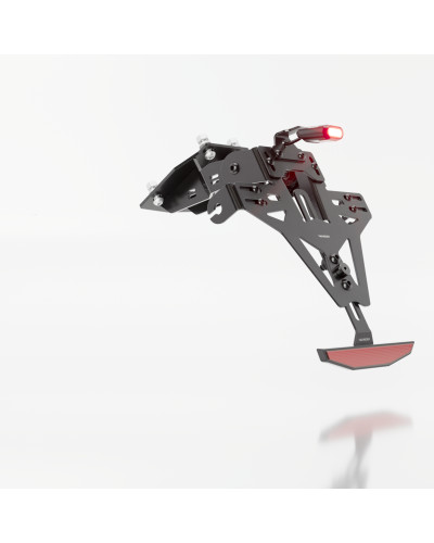 Support Plaque Immatriculation Moto LED HIGHSIDER Support de plaque HIGHSIDER pro Akron-RS - Avec Feu Arrière