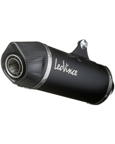 Ligne Complète Echappement LEOVINCE SCOOT Honda Forza 125 ABS Euro 4 2017-20 Nero Inox Catalyse